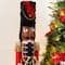 Glitzhome® 36.5"H Wooden Christmas African American Soldier Nutcracker